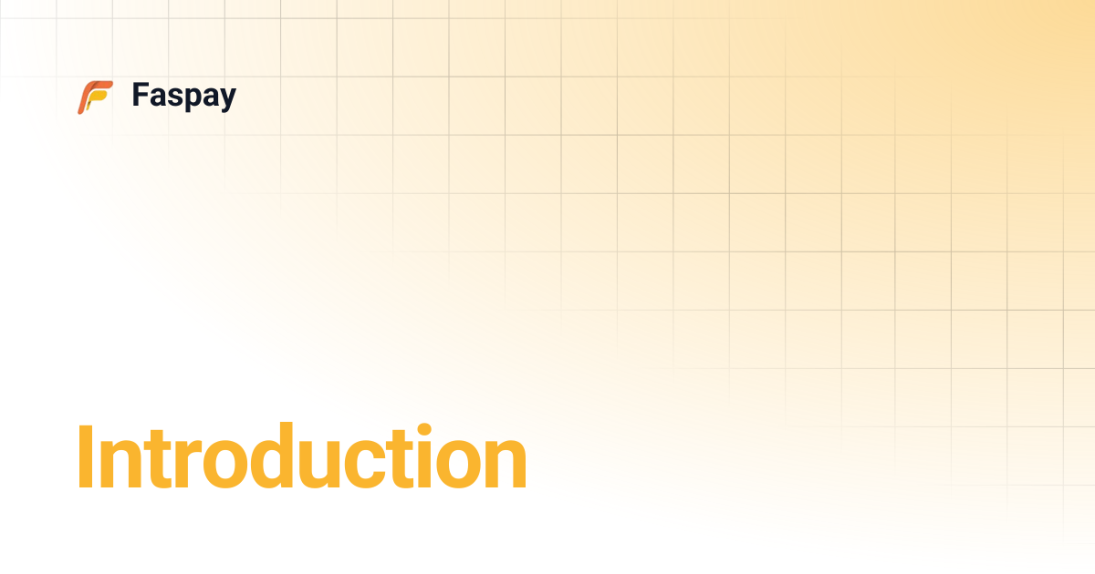 Introduction | Faspay